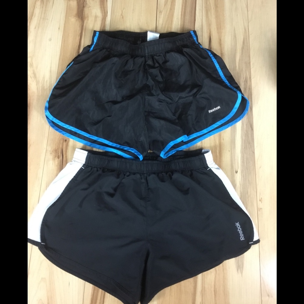 Lot of 2 Reebok Running Shorts w Built ins medium